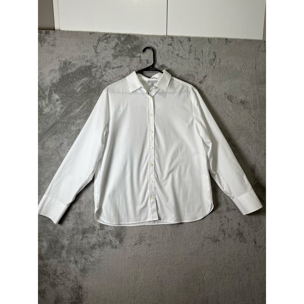 Hinson Wu Reese Long Sleeve No Iron Luxe Cotton‎ Shirt Size 1 (XL)